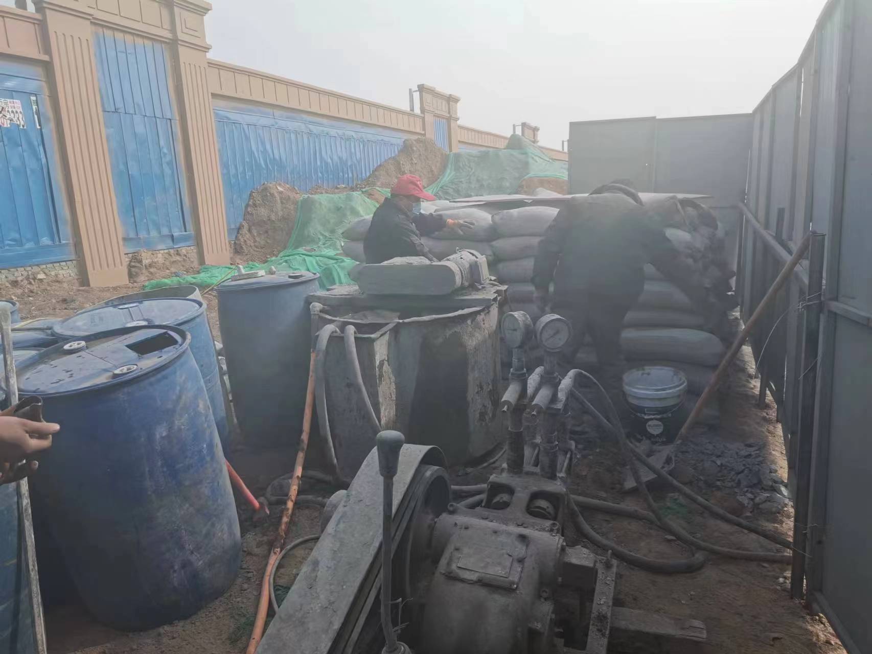 杭锦后地基沉降注浆加固